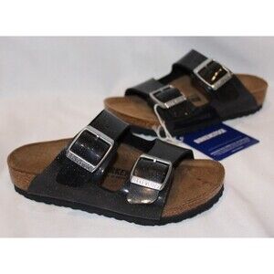 BIRKENSTOCK KIDS ARIZONA GALAXY MAGIC BLACK SANDALS EU 26 US 8-8.5 NIB